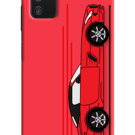 Red Velocity Samsung A03s Hard Case Back Cover by Casekaro
