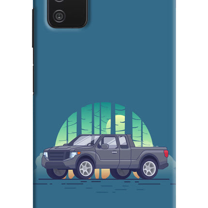 Retro Garage Vibe Samsung A03s Hard Case Back Cover by Casekaro