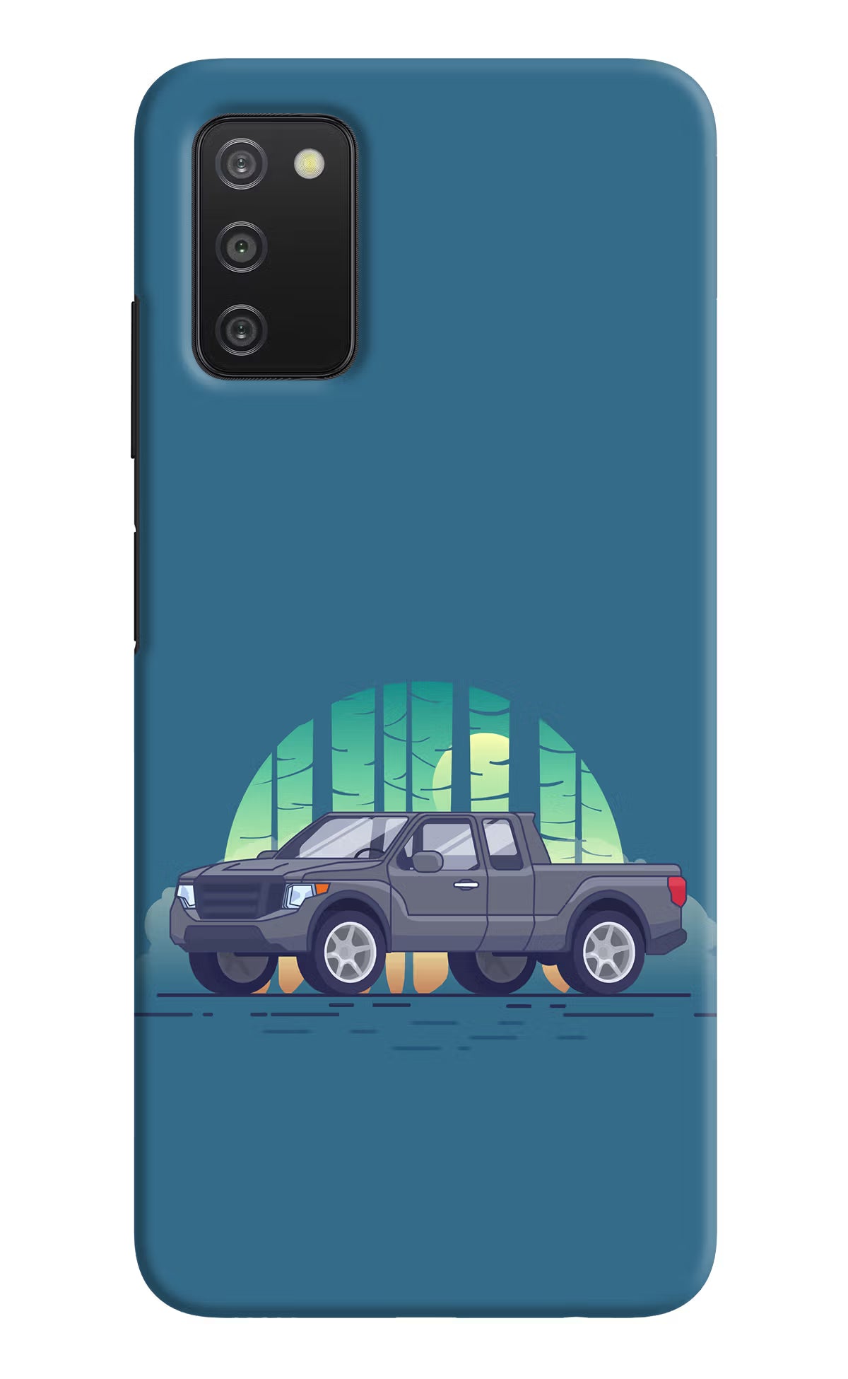 Retro Garage Vibe Samsung A03s Hard Case Back Cover by Casekaro