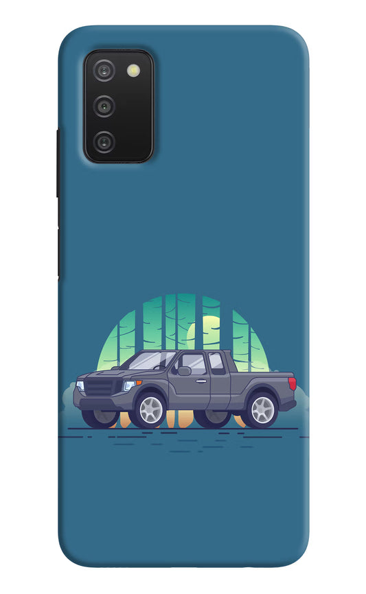 Retro Garage Vibe Samsung A03s Hard Case Back Cover by Casekaro