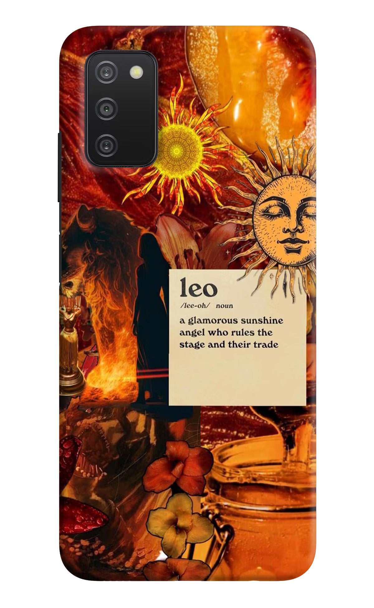 Leo Zodiac Samsung A03s Hard Case Back Cover by Casekaro