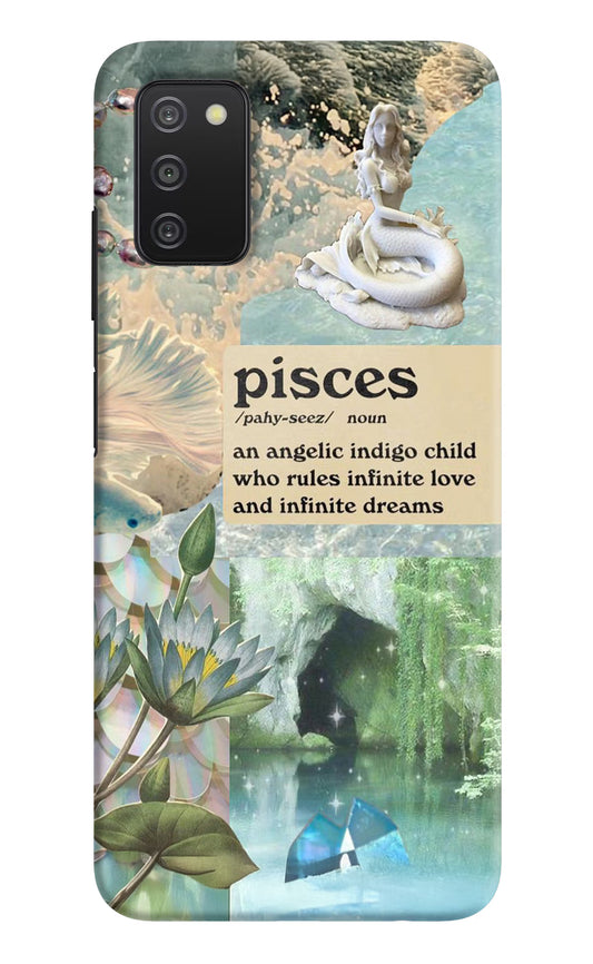 Pisces Zodiac Samsung A03s Hard Case Back Cover by Casekaro