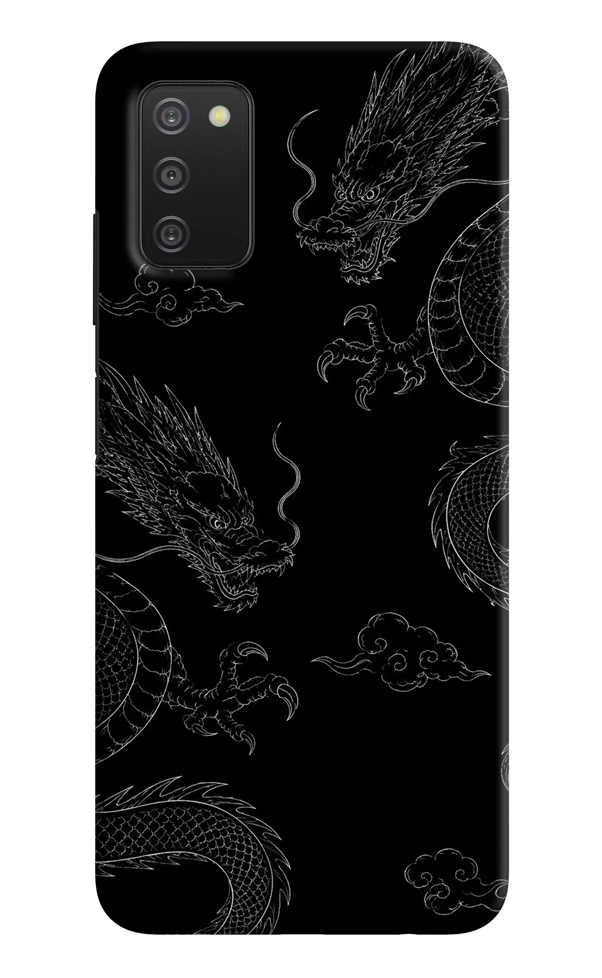 Twin Dragons Samsung A03s Hard Case Back Cover by Casekaro