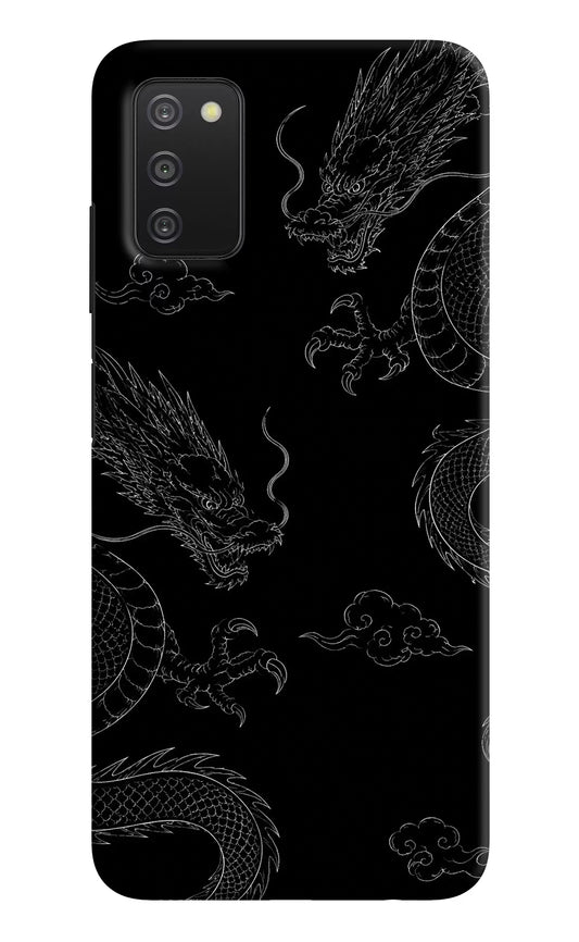 Twin Dragons Samsung A03s Hard Case Back Cover by Casekaro