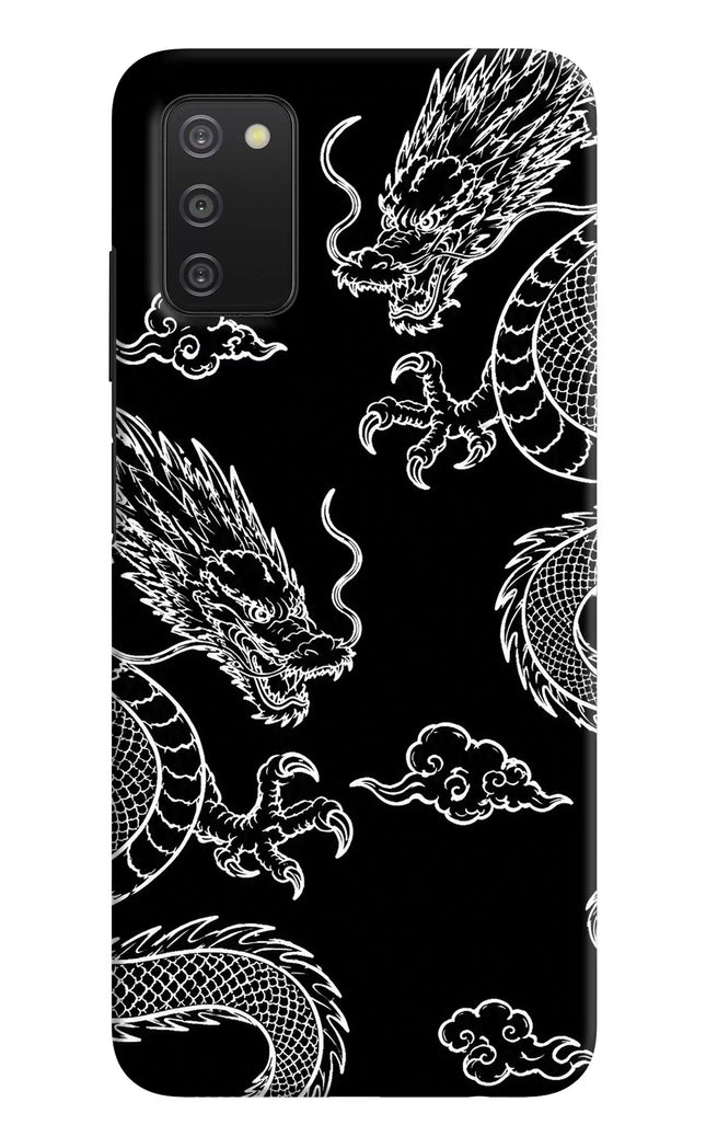 Twin Dragons Samsung A03s Hard Case Back Cover by Casekaro