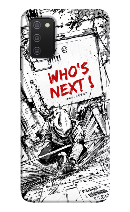 Who's Next Samsung A03s Hard Case Back Cover by Casekaro