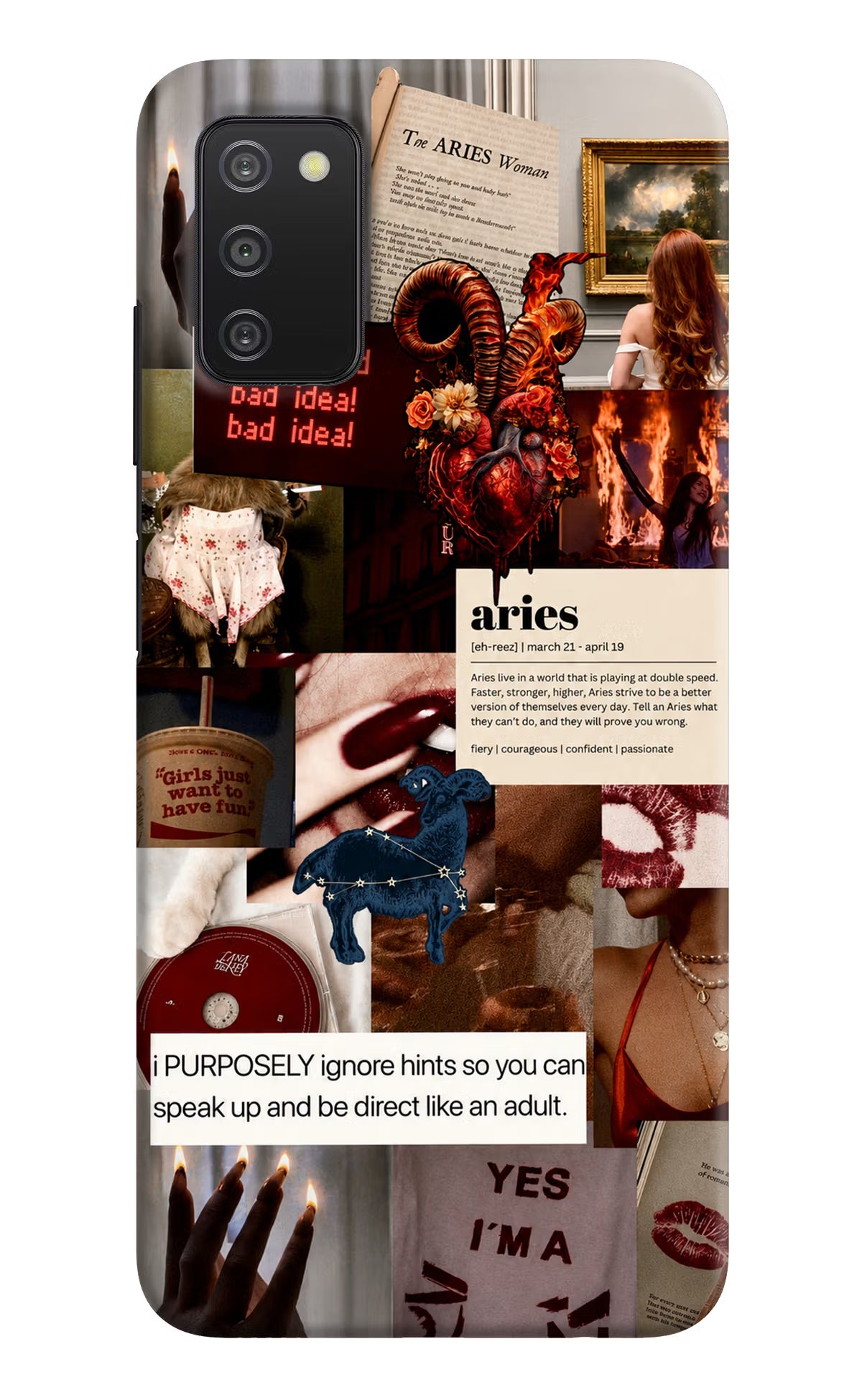Zodiac Aries Samsung A03s Back Cover