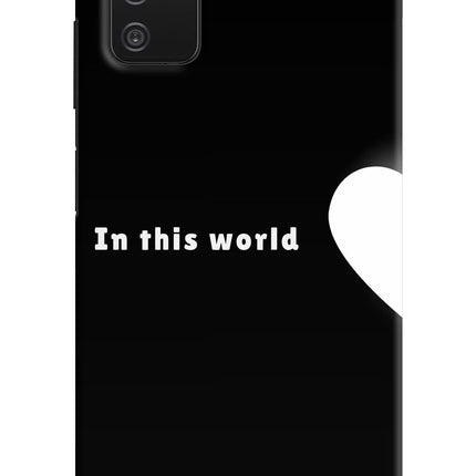 This World Samsung A03s Hard Case Back Cover by Casekaro