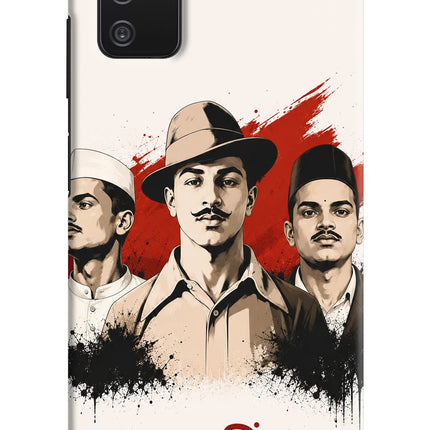 Bhagat Singh Trio Samsung A03s Hard Case Back Cover by Casekaro