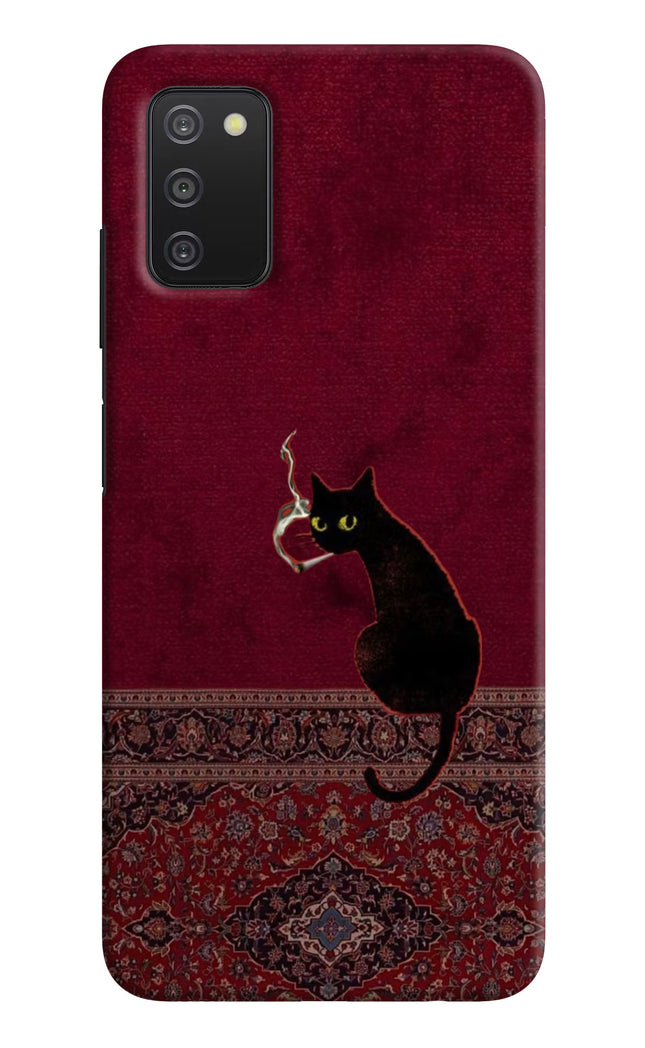 Midnight Cat Samsung A03s Hard Case Back Cover by Casekaro