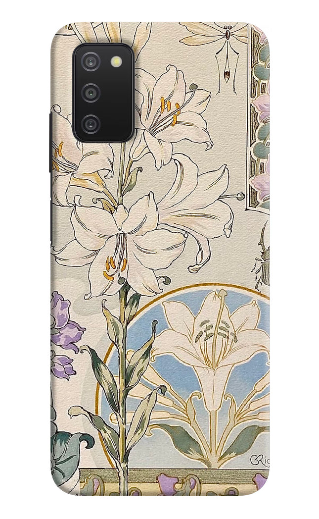 White Lily Samsung A03s Hard Case Back Cover by Casekaro