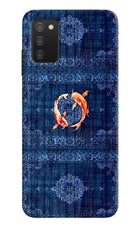 Koi Blue Samsung A03s Back Cover