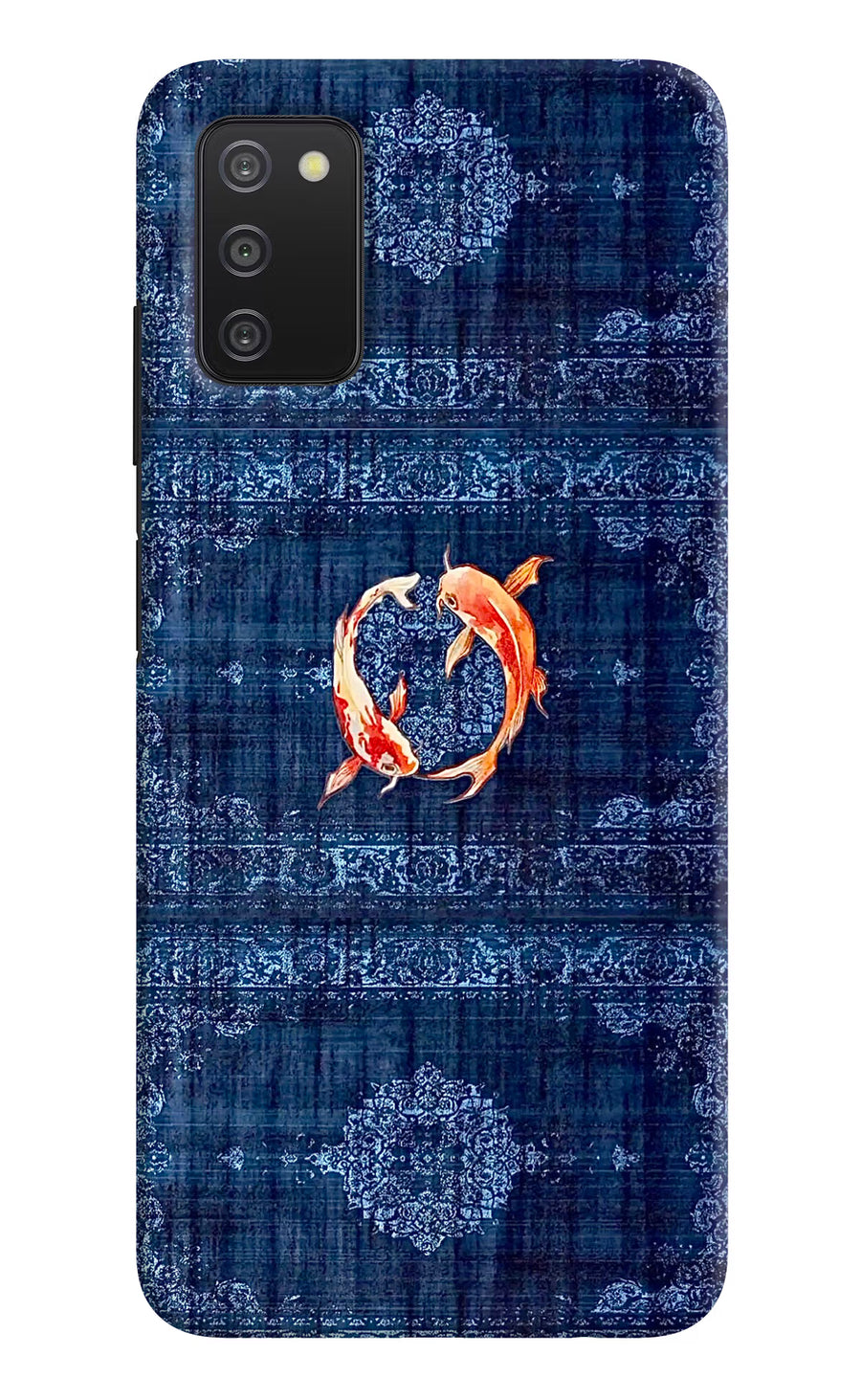 Koi Blue Samsung A03s Back Cover, Hard case