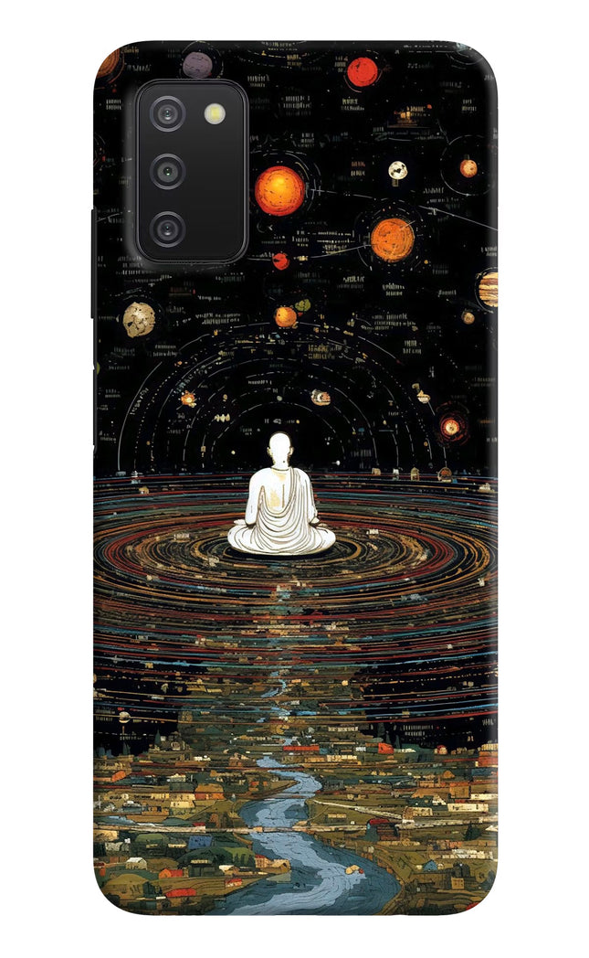 Space Monk Samsung A03s Hard Case Back Cover by Casekaro
