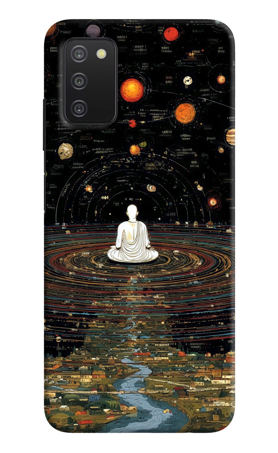 Space Monk Samsung A03s Back Cover, Hard case