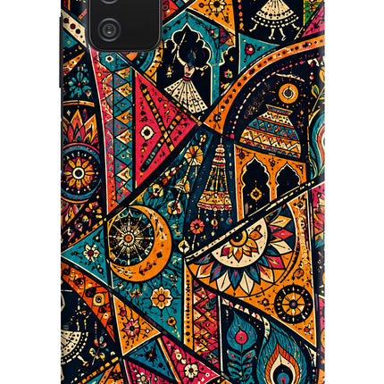 Folk Print Samsung A03s Hard Case Back Cover by Casekaro