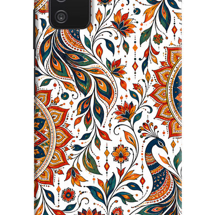 White Mayura Samsung A03s Back Cover
