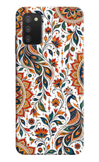 White Mayura Samsung A03s Back Cover