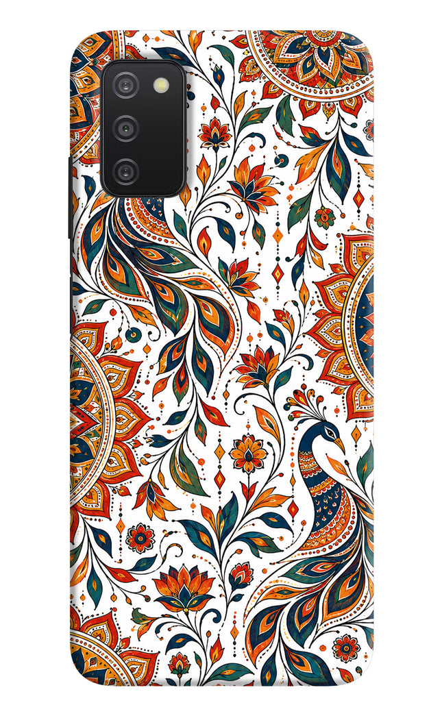 White Mayura Samsung A03s Hard Case Back Cover by Casekaro