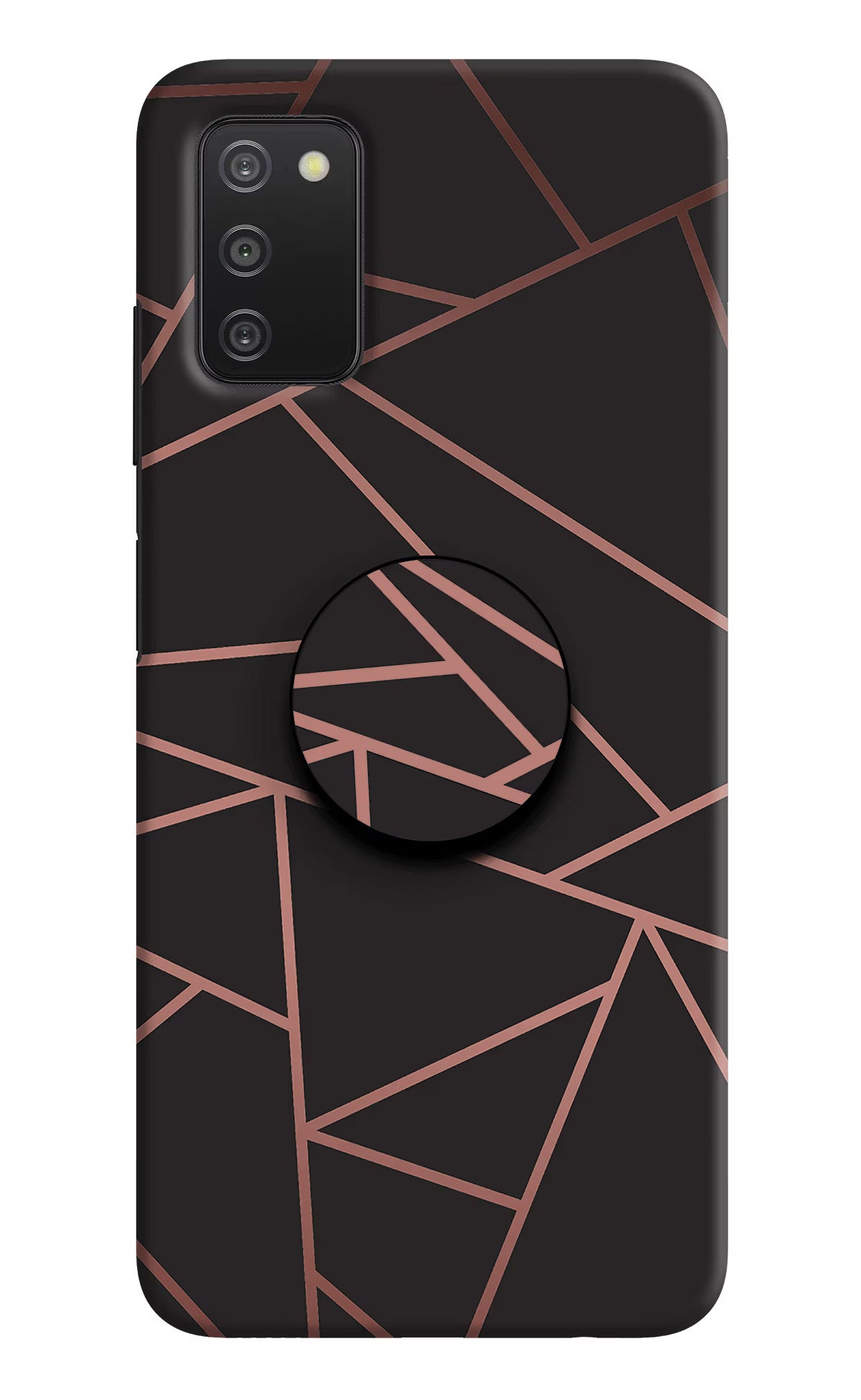 Geometric Pattern Samsung A03s Pop Case by Casekaro