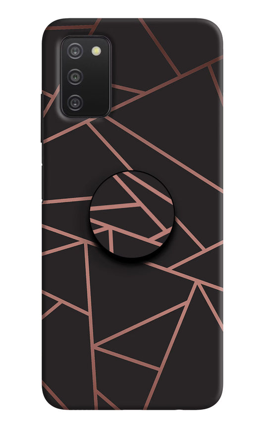Geometric Pattern Samsung A03s Pop Case by Casekaro