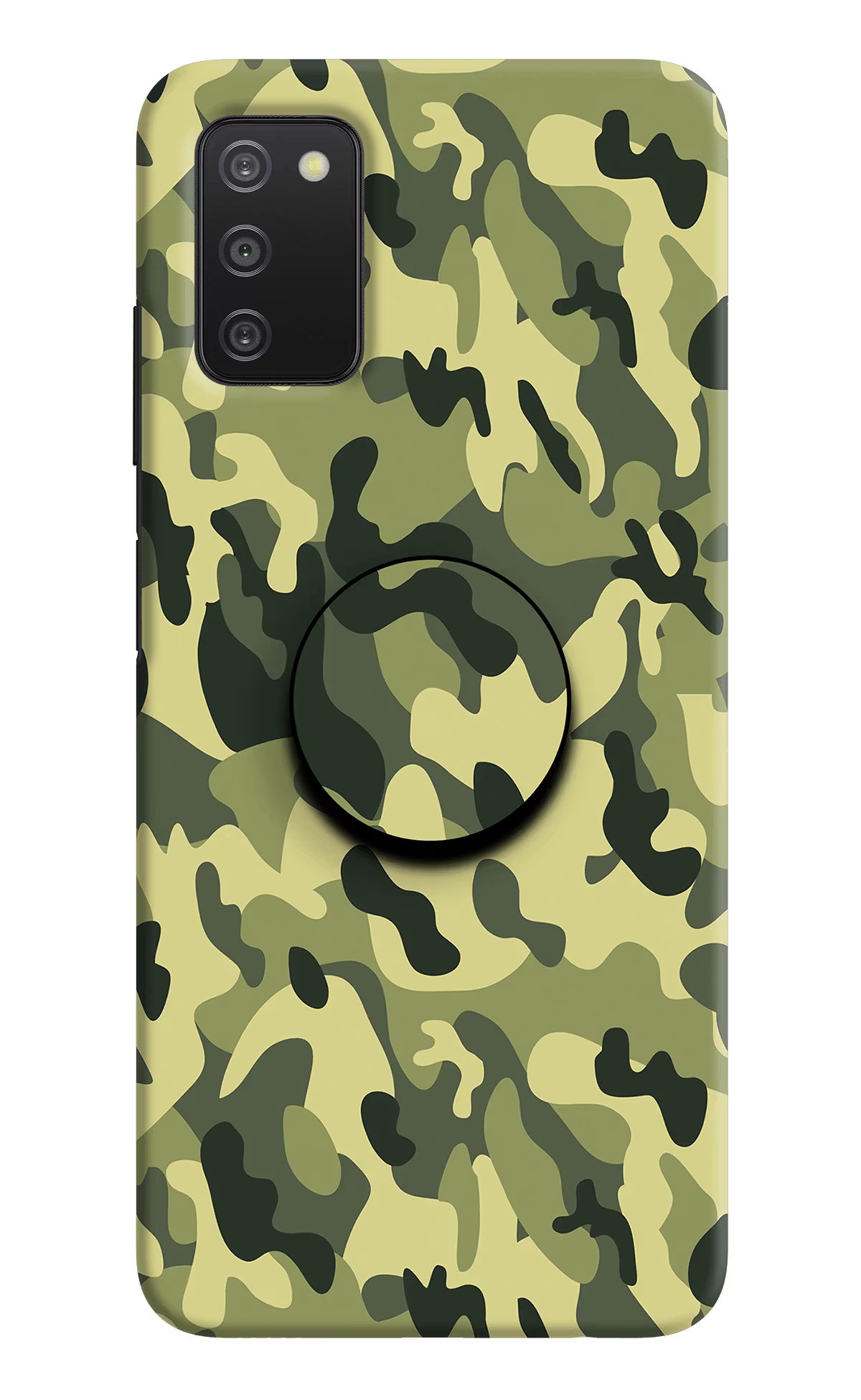 Camouflage Samsung A03s Pop Case by Casekaro
