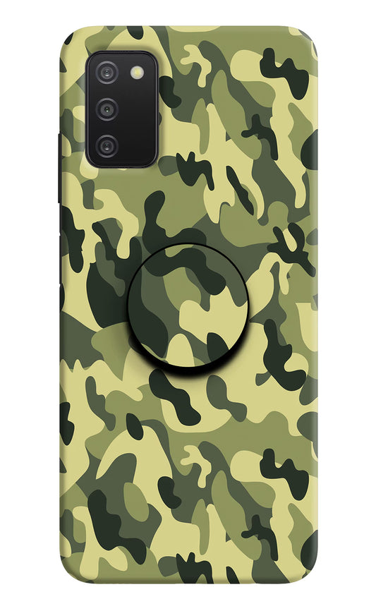 Camouflage Samsung A03s Pop Case by Casekaro