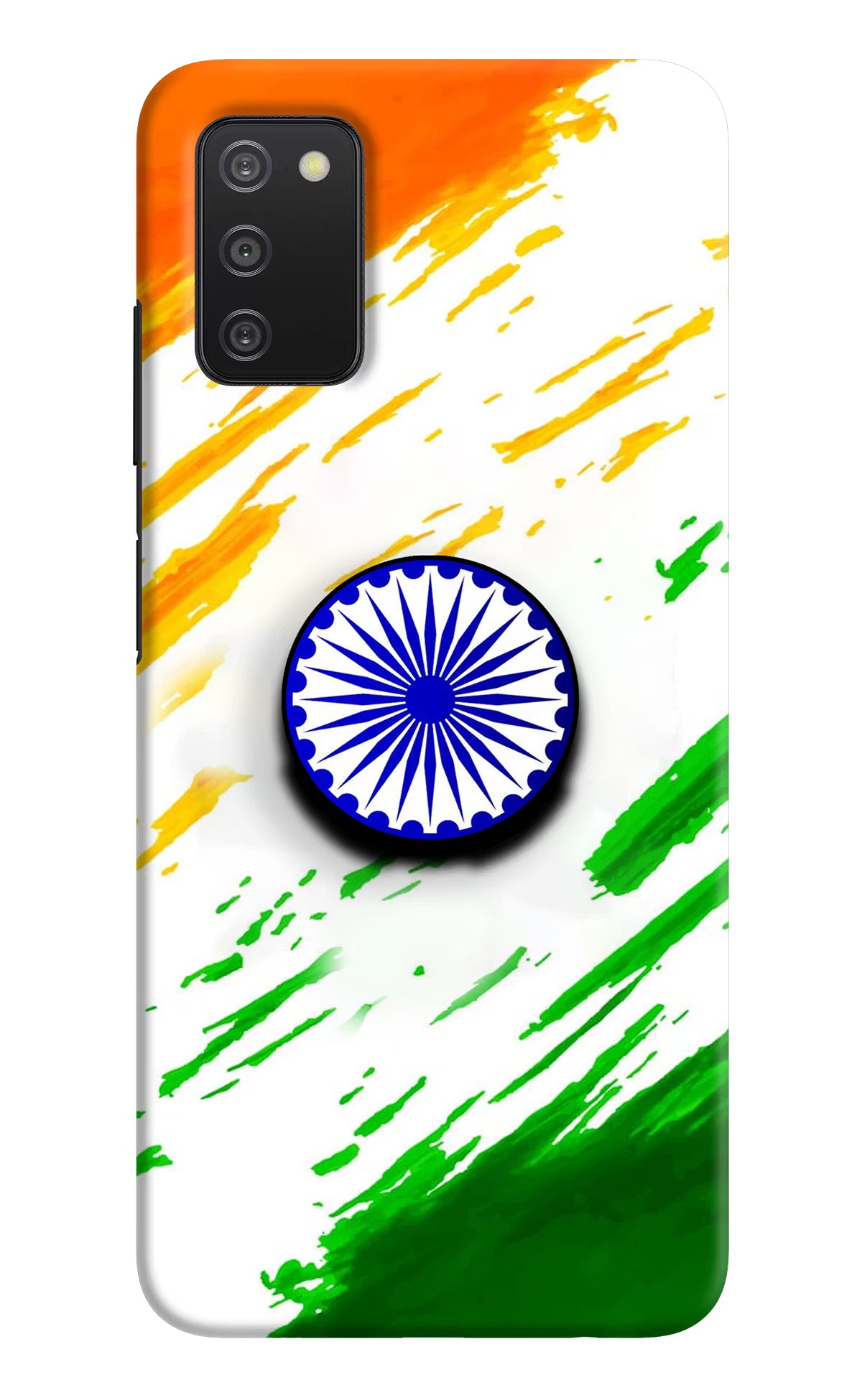 Indian Flag Ashoka Chakra Samsung A03s Pop Case by Casekaro