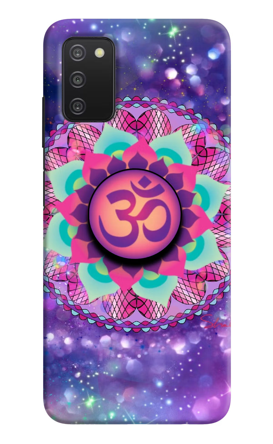 Om Purple Samsung A03s Pop Case, Hard case