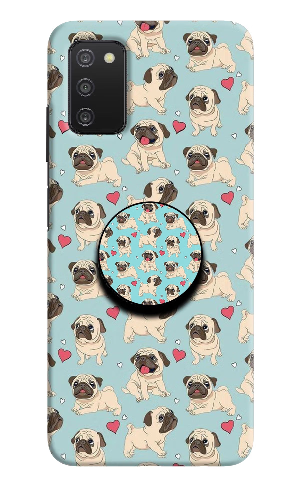 Pug Dog Samsung A03s Pop Case by Casekaro