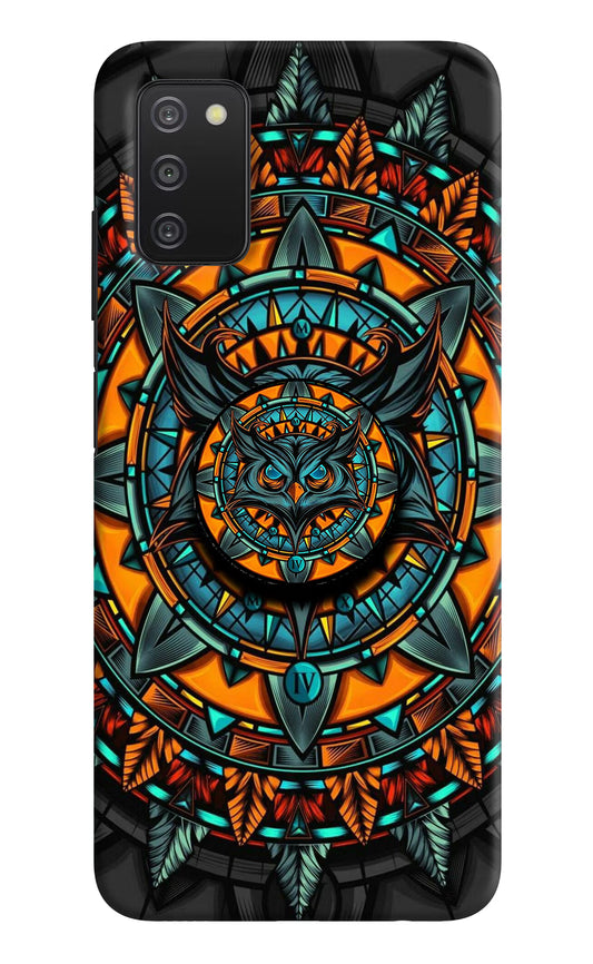 Angry Owl Samsung A03s Pop Case by Casekaro