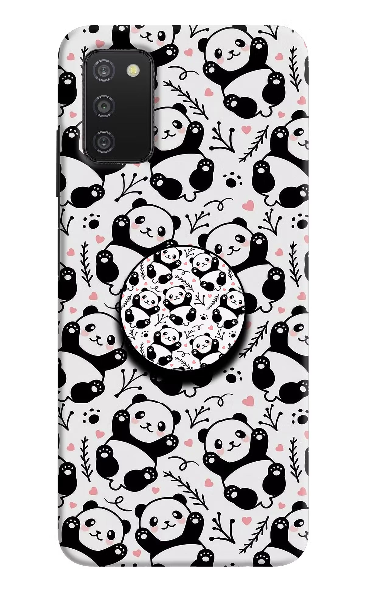 Cute Panda Samsung A03s Pop Case by Casekaro