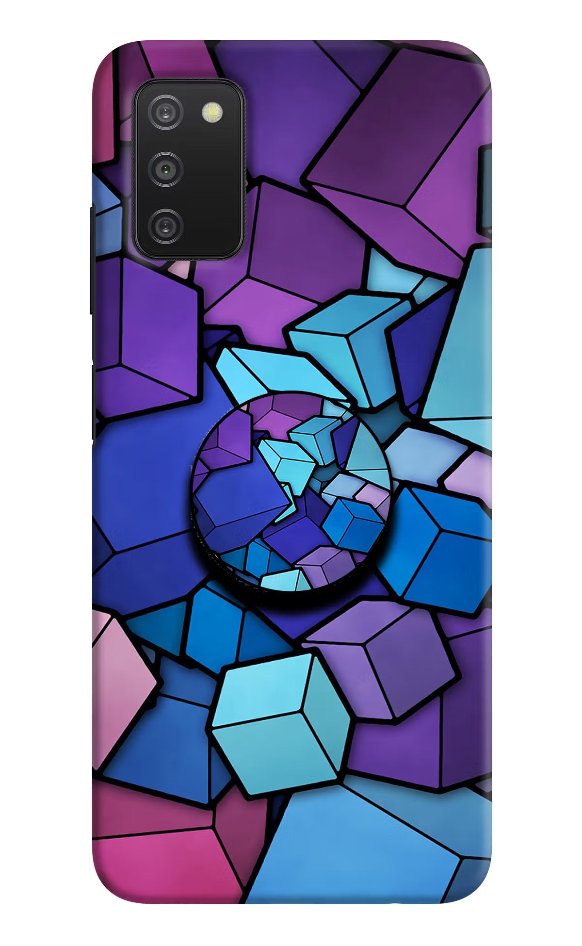Cubic Abstract Samsung A03s Pop Case by Casekaro