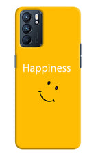 Happiness With Smiley Oppo Reno6 5G Hard Case Back Cover by Casekaro