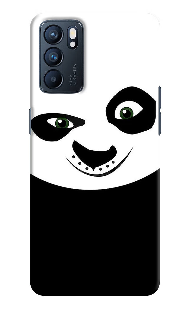 Panda Oppo Reno6 5G Hard Case Back Cover by Casekaro