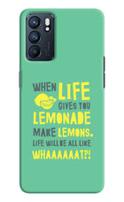 Quote Oppo Reno6 5G Hard Case Back Cover by Casekaro