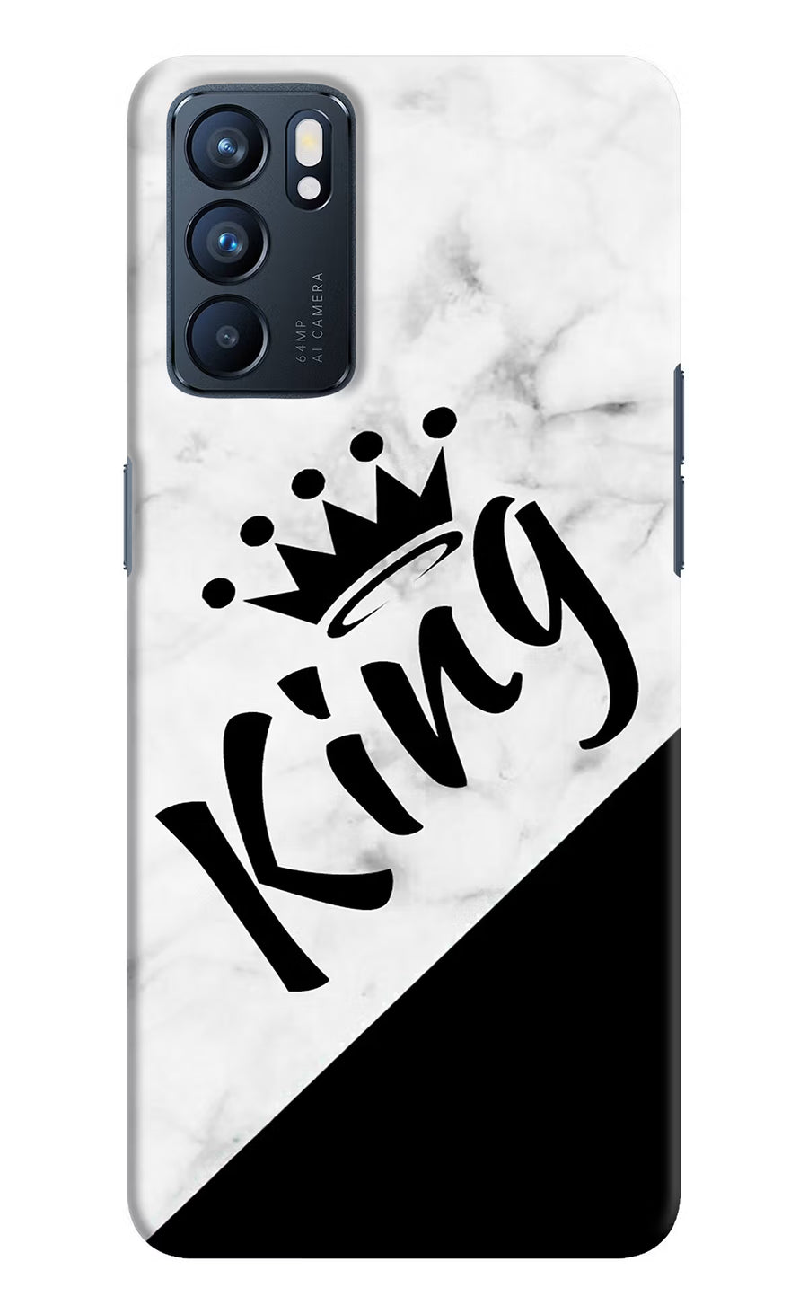 King Oppo Reno6 5G Back Cover, Hard case