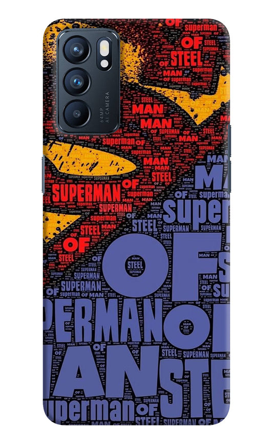 Superman Oppo Reno6 5G Hard Case Back Cover by Casekaro