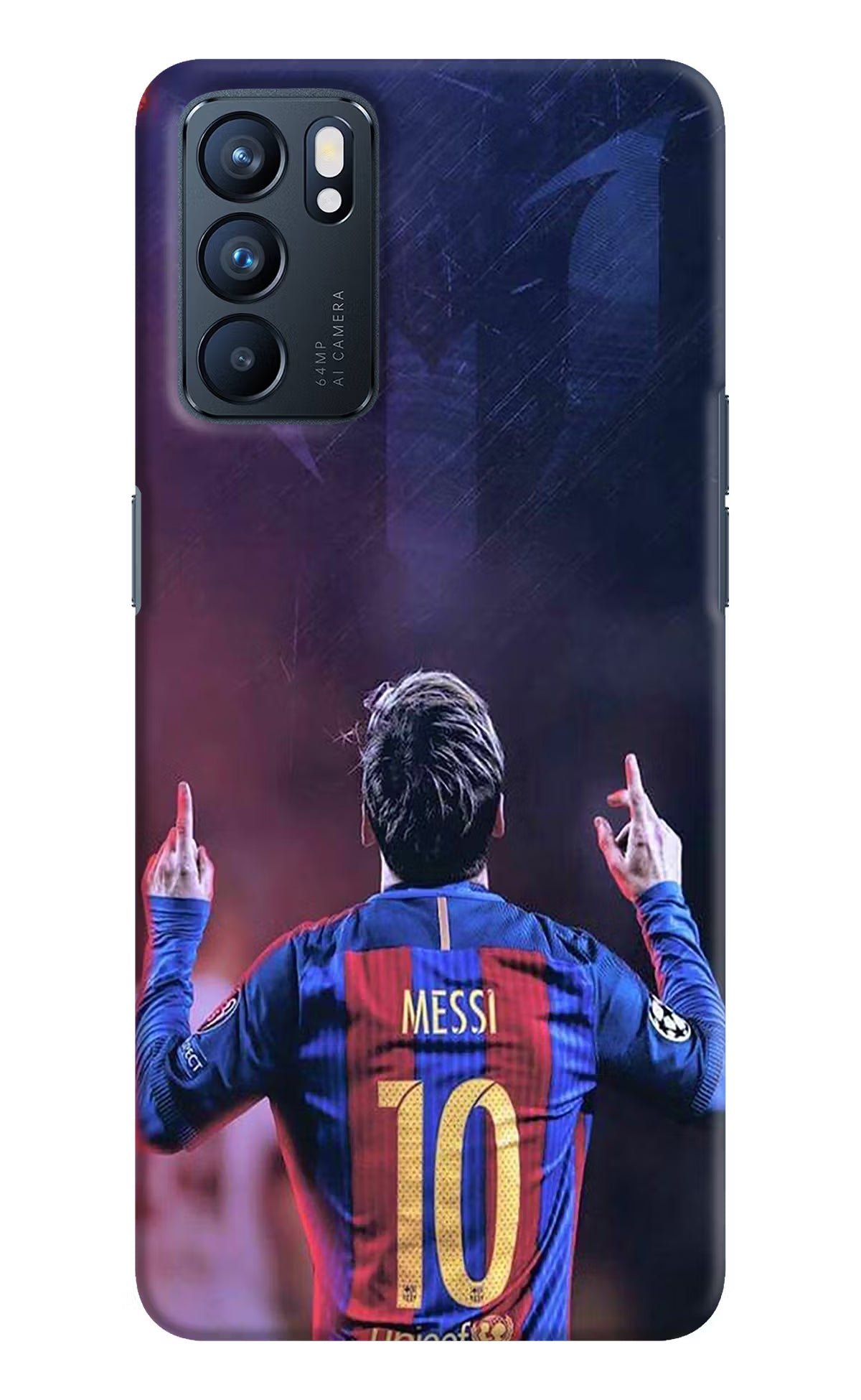 Messi Oppo Reno6 5G Hard Case Back Cover by Casekaro