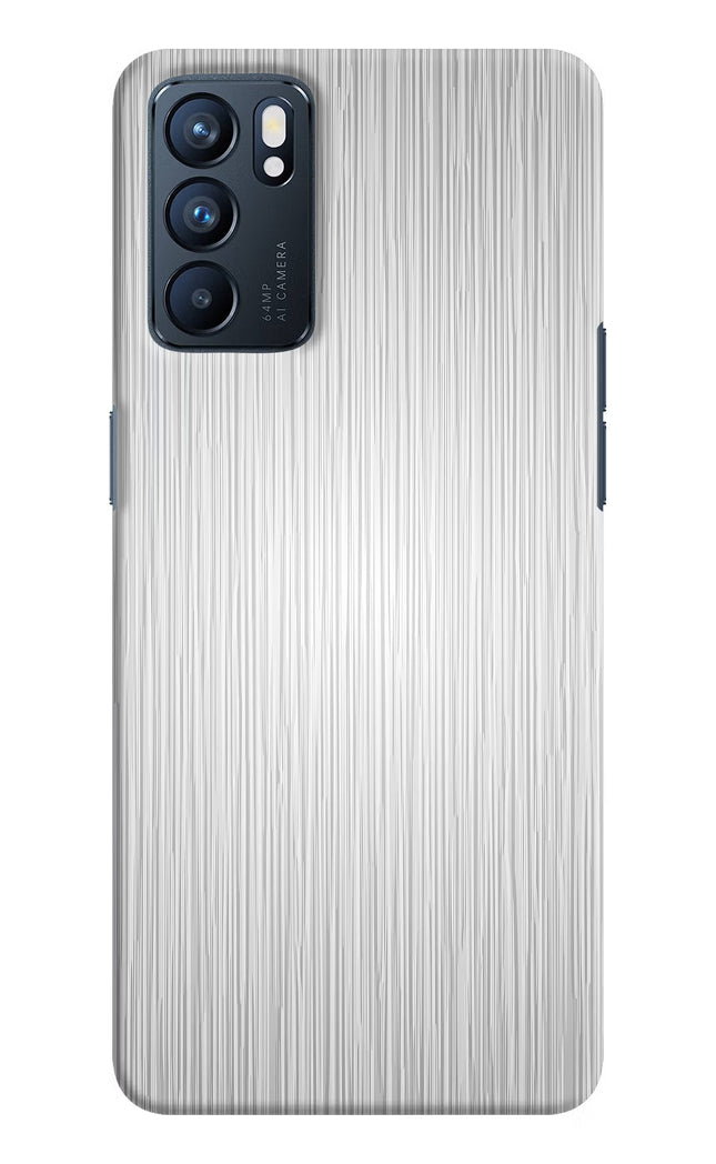Wooden Grey Texture Oppo Reno6 5G Hard Case Back Cover by Casekaro