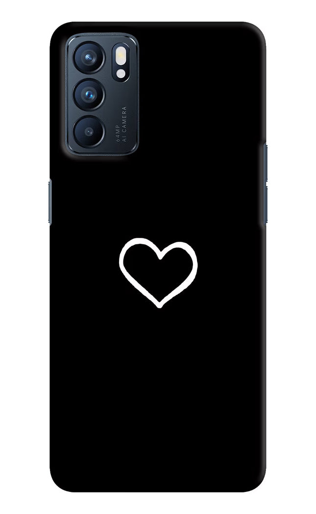 Heart Oppo Reno6 5G Hard Case Back Cover by Casekaro