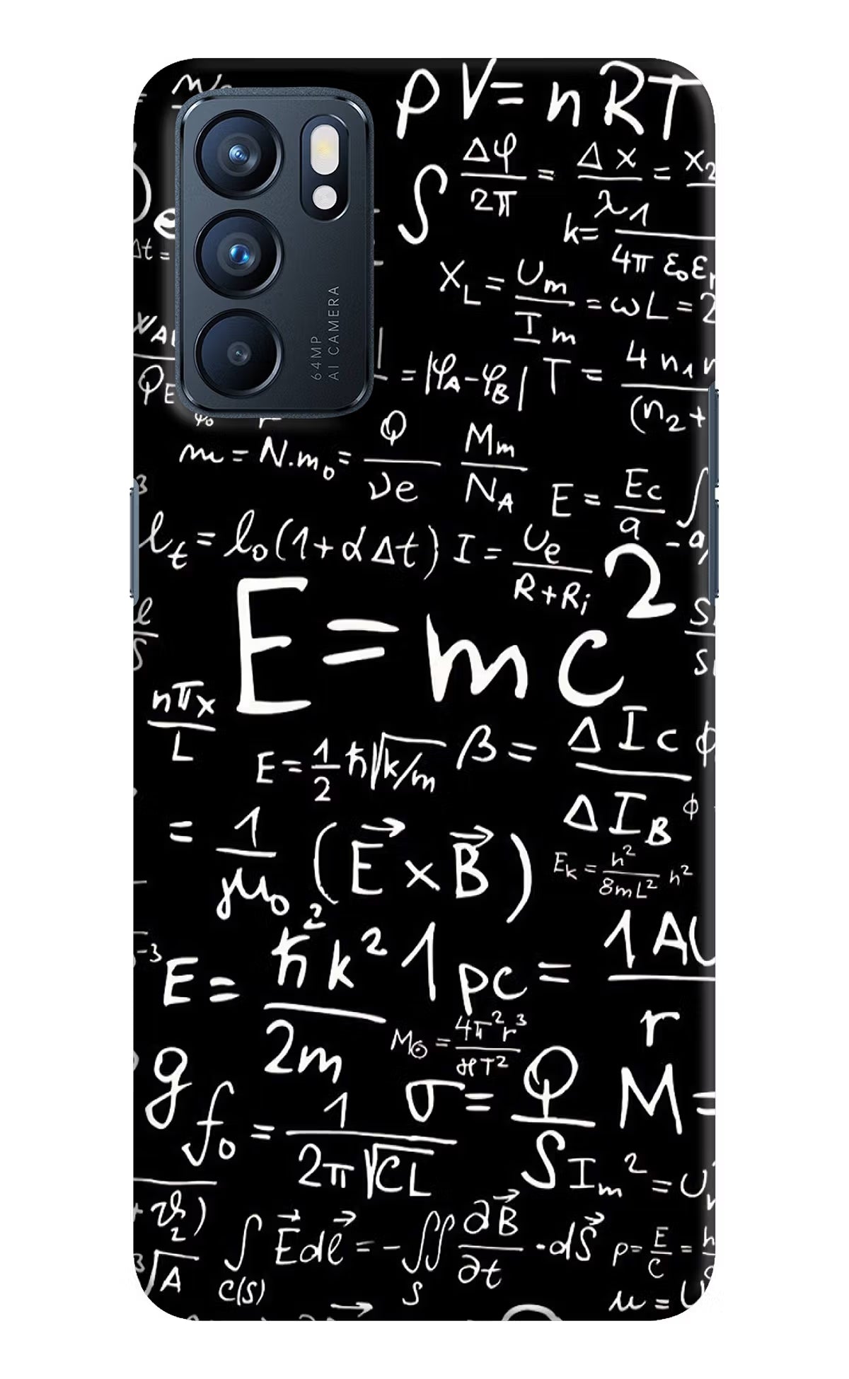 Physics Formula Oppo Reno6 5G Hard Case Back Cover by Casekaro