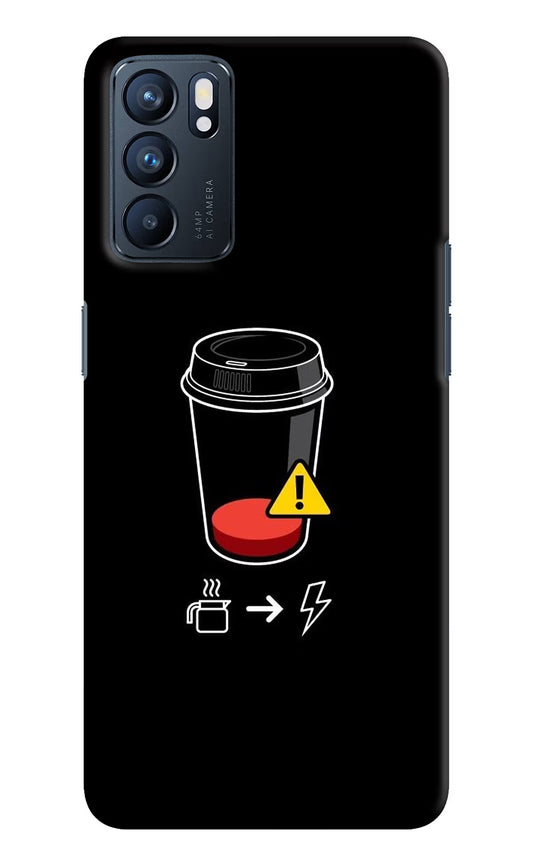 Coffee Oppo Reno6 5G Hard Case Back Cover by Casekaro