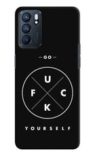 Go Fuck Yourself Oppo Reno6 5G Hard Case Back Cover by Casekaro
