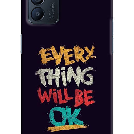 Everything Will Be Ok Oppo Reno6 5G Hard Case Back Cover by Casekaro