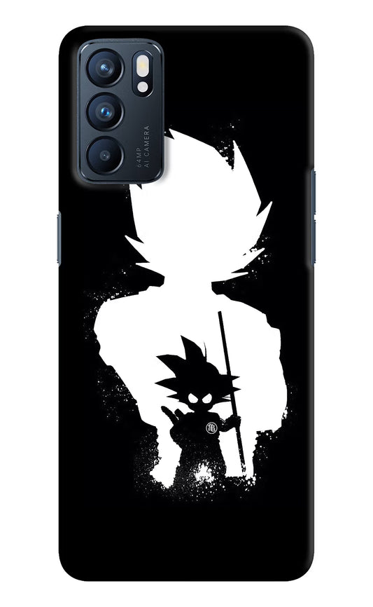 Goku Shadow Oppo Reno6 5G Hard Case Back Cover by Casekaro