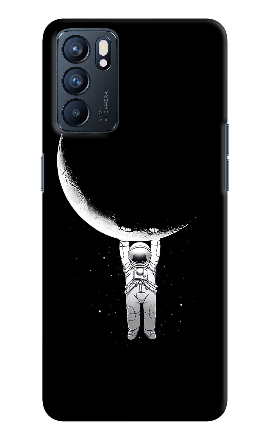 Moon Space Oppo Reno6 5G Back Cover, Hard case
