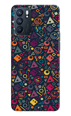 Geometric Abstract Oppo Reno6 5G Hard Case Back Cover by Casekaro