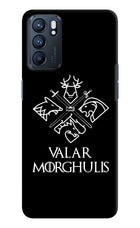 Valar Morghulis | Game Of Thrones Oppo Reno6 5G Hard Case Back Cover by Casekaro