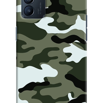 Camouflage Oppo Reno6 5G Hard Case Back Cover by Casekaro